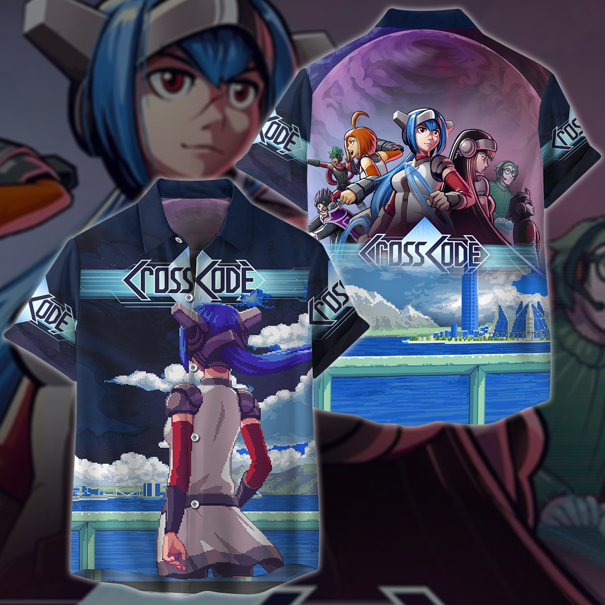 Crosscode Video Game 3D All Over Printed T-shirt Tank Top Zip Hoodie Pullover Hoodie Hawaiian Shirt Beach Shorts Jogger Hawaiian Shirt S