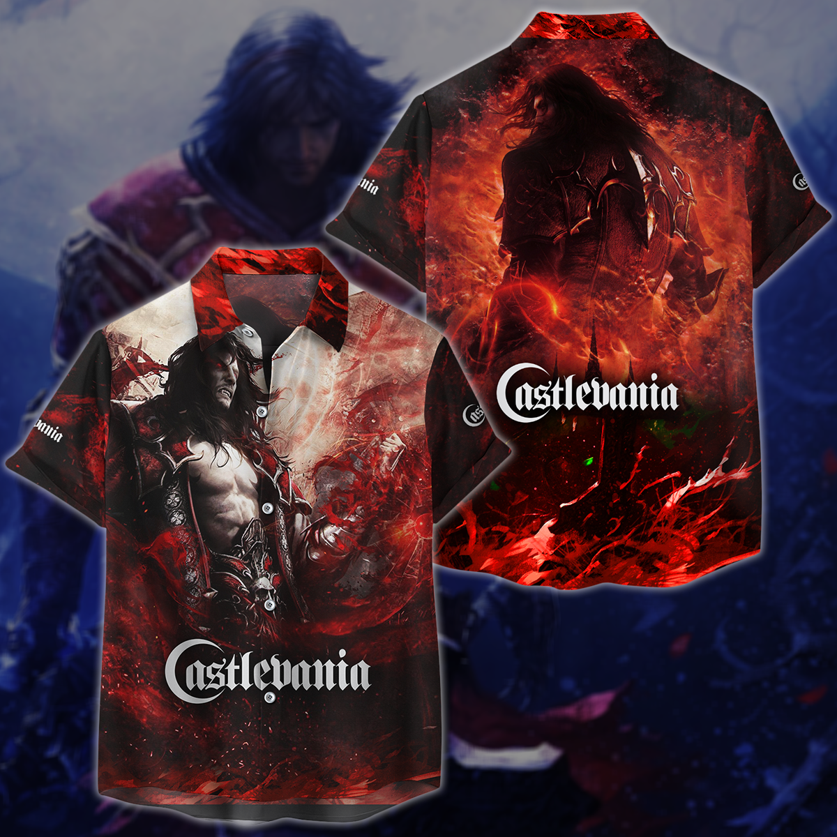 Castlevania Video Game 3D All Over Printed T-shirt Tank Top Zip Hoodie Pullover Hoodie Hawaiian Shirt Beach Shorts Jogger Hawaiian Shirt S