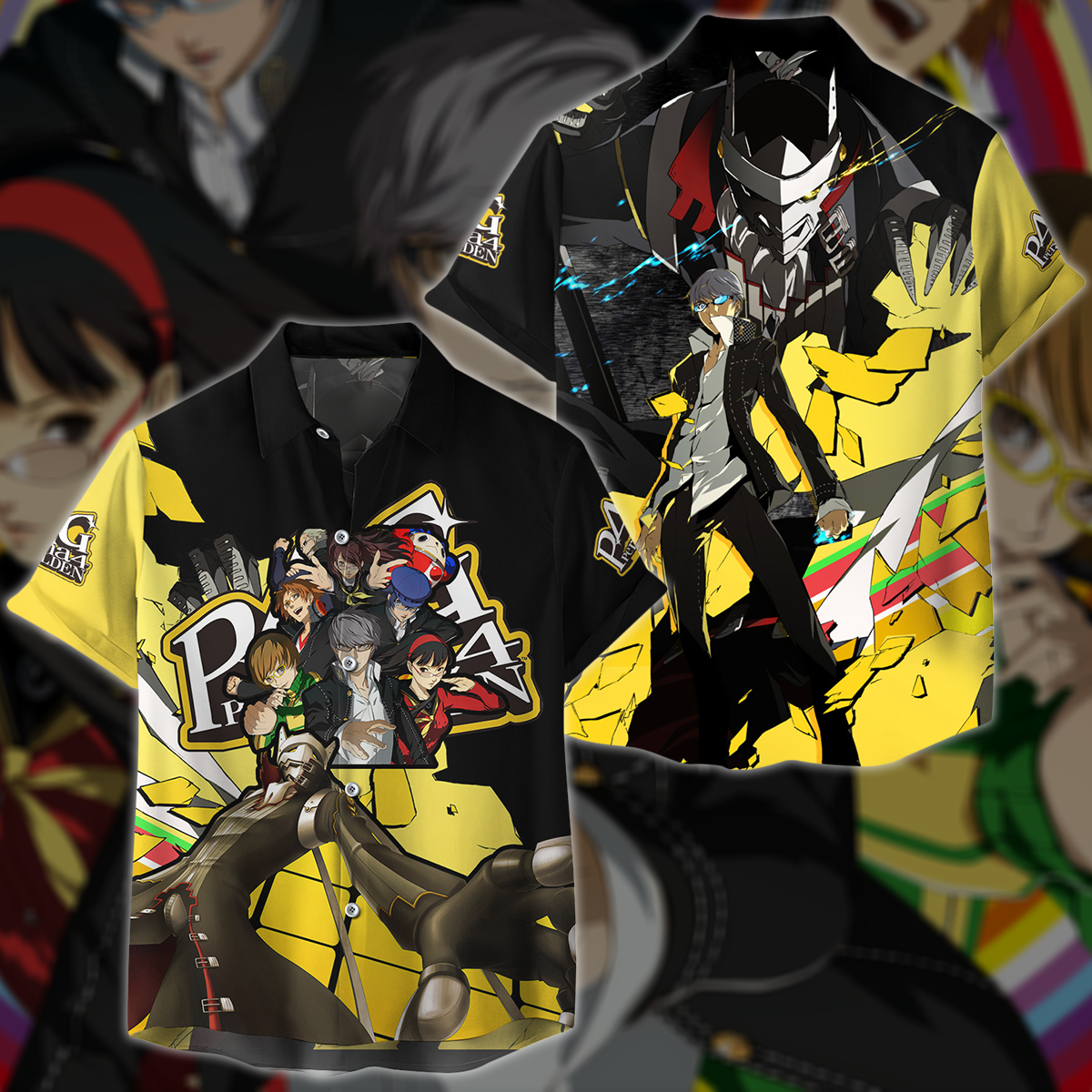 Persona 4 Golden Video Game 3D All Over Printed T-shirt Tank Top Zip Hoodie Pullover Hoodie Hawaiian Shirt Beach Shorts Jogger Hawaiian Shirt S
