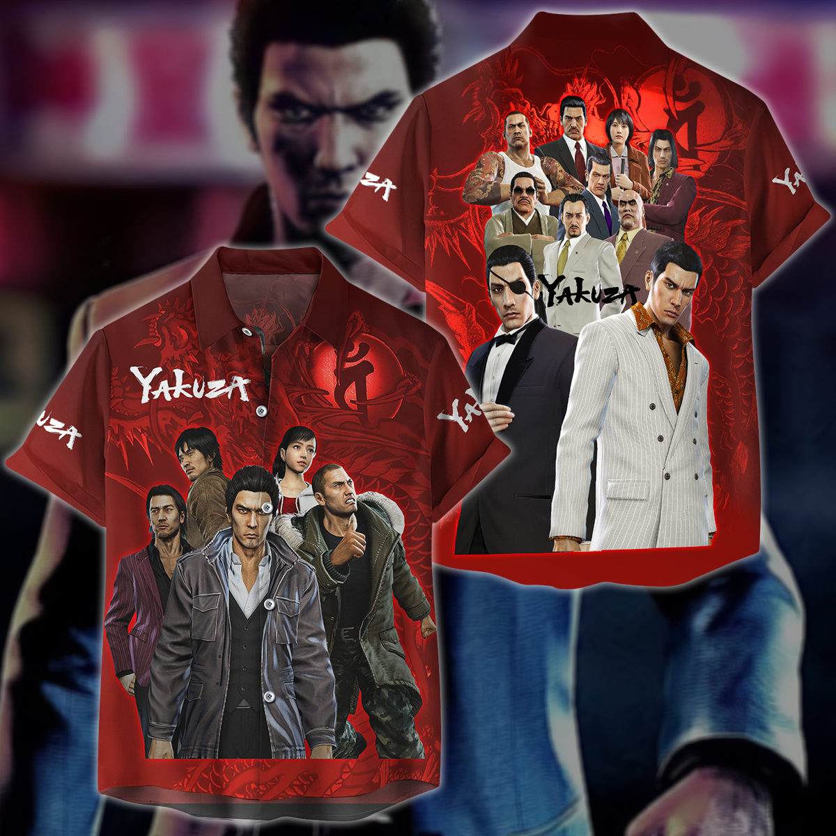 Yakuza Video Game 3D All Over Printed T-shirt Tank Top Zip Hoodie Pullover Hoodie Hawaiian Shirt Beach Shorts Jogger Hawaiian Shirt S