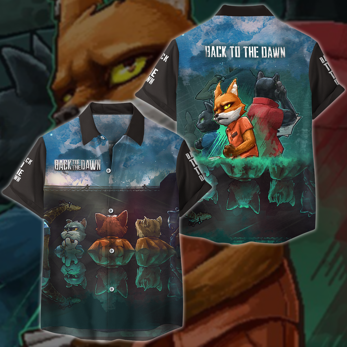 Back to the Dawn Video Game 3D All Over Printed T-shirt Tank Top Zip Hoodie Pullover Hoodie Hawaiian Shirt Beach Shorts Jogger Hawaiian Shirt S