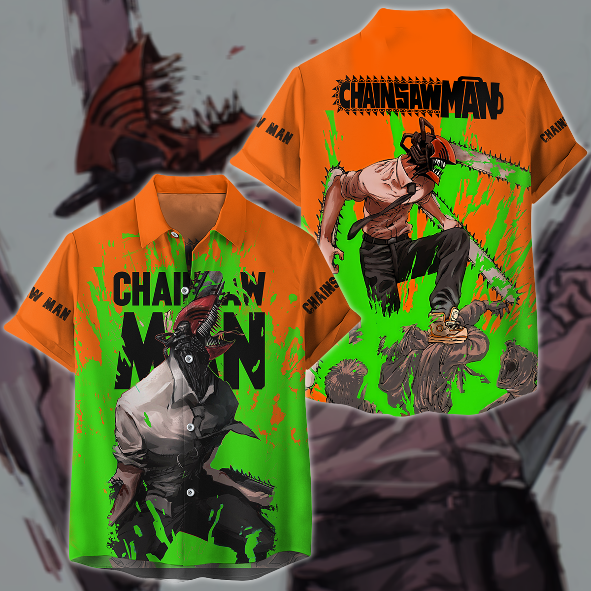 Chainsaw Man Anime Manga 3D All Over Print T-shirt Tank Top Zip Hoodie Pullover Hoodie Hawaiian Shirt Beach Shorts Jogger Hawaiian Shirt S