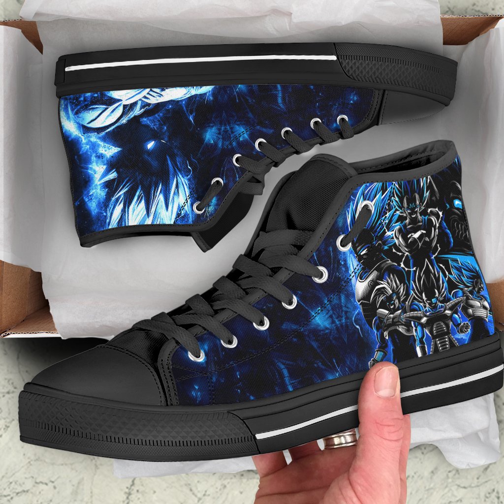 Dragon Ball Vegeta High Top Shoes Black SIZE 29