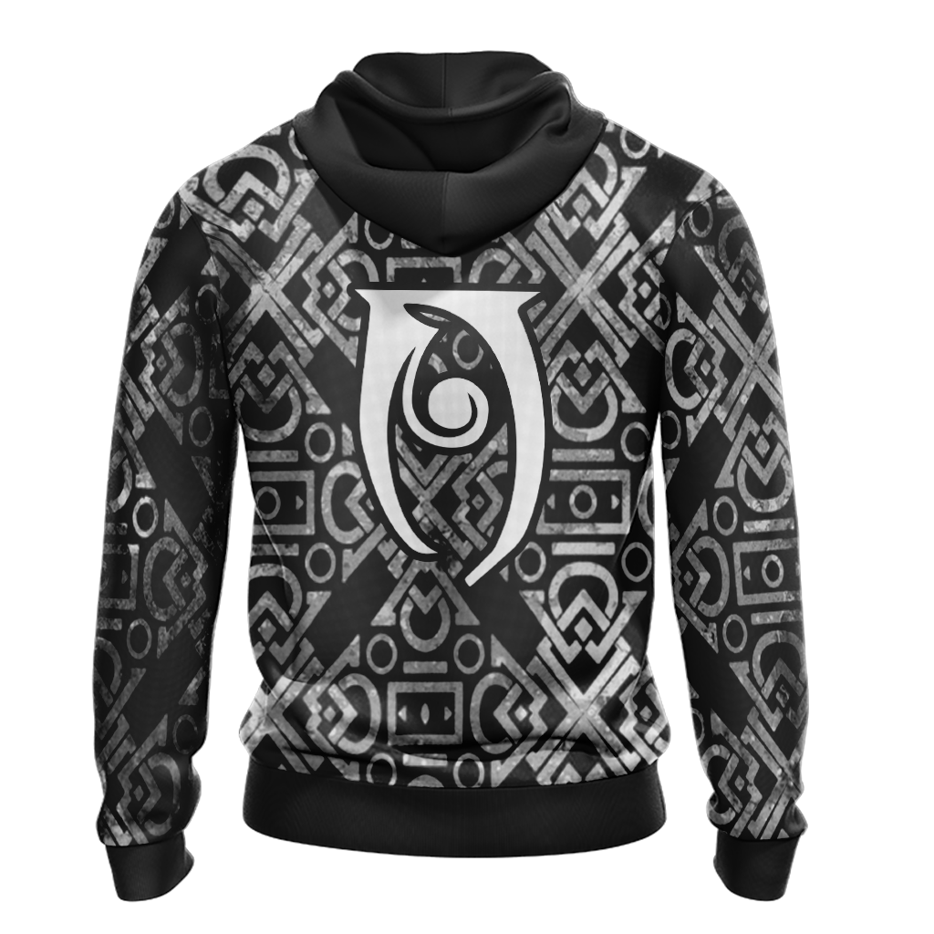 Skyrim Conjuration Symbol New Look Unisex 3D Hoodie