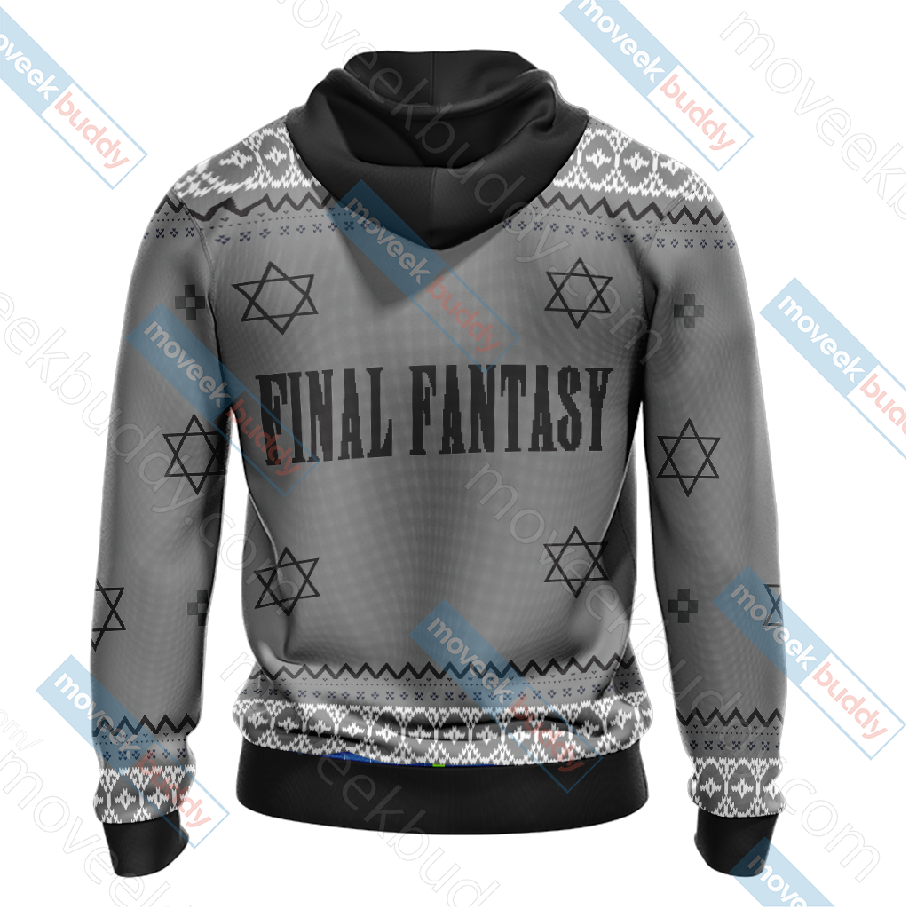 Final Fantasy VII - Cloud Christmas Style Unisex 3D T-shirt