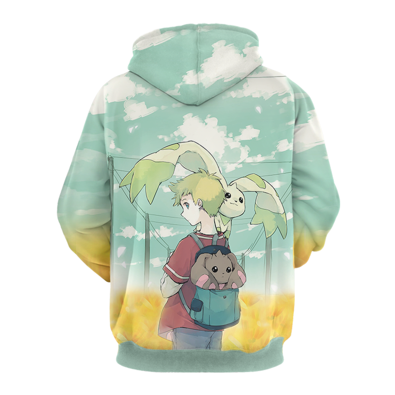 Digimon Terriermon And Lopmon Unisex 3D T-shirt