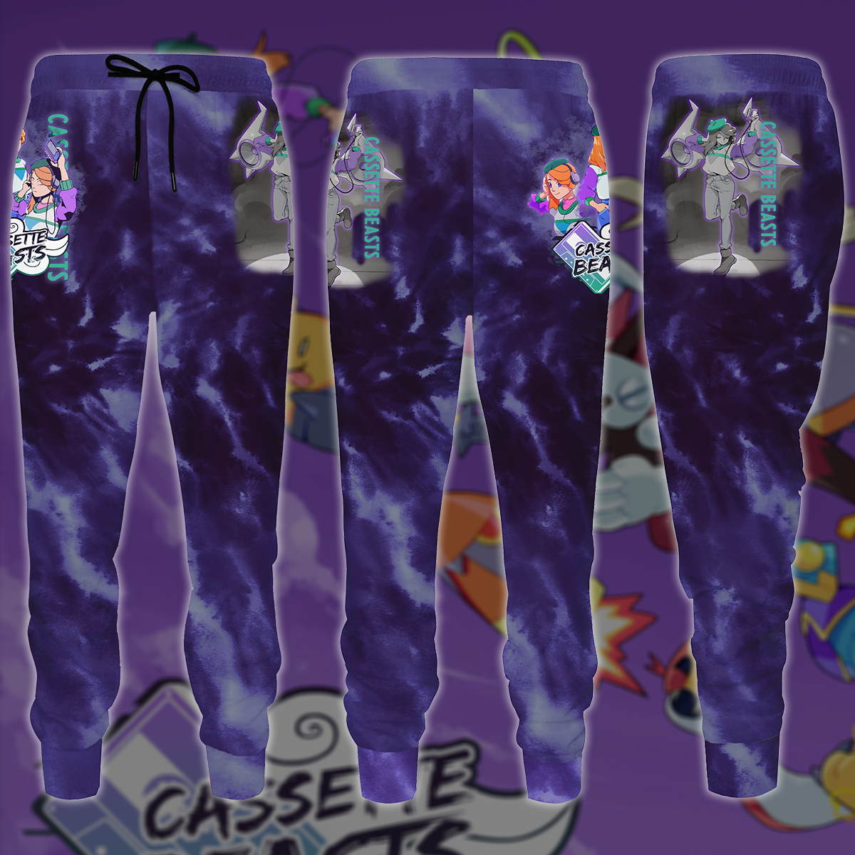 Cassette Beasts Video Game All-Over T-shirt Hoodie Tank Top Hawaiian Shirt Beach Shorts Joggers Joggers S