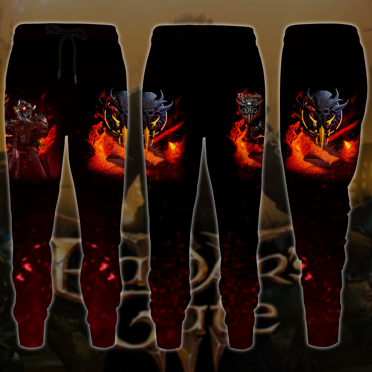 Baldur's Gate 3 Video Game All Over Printed T-shirt Tank Top Zip Hoodie Pullover Hoodie Hawaiian Shirt Beach Shorts Joggers Joggers S