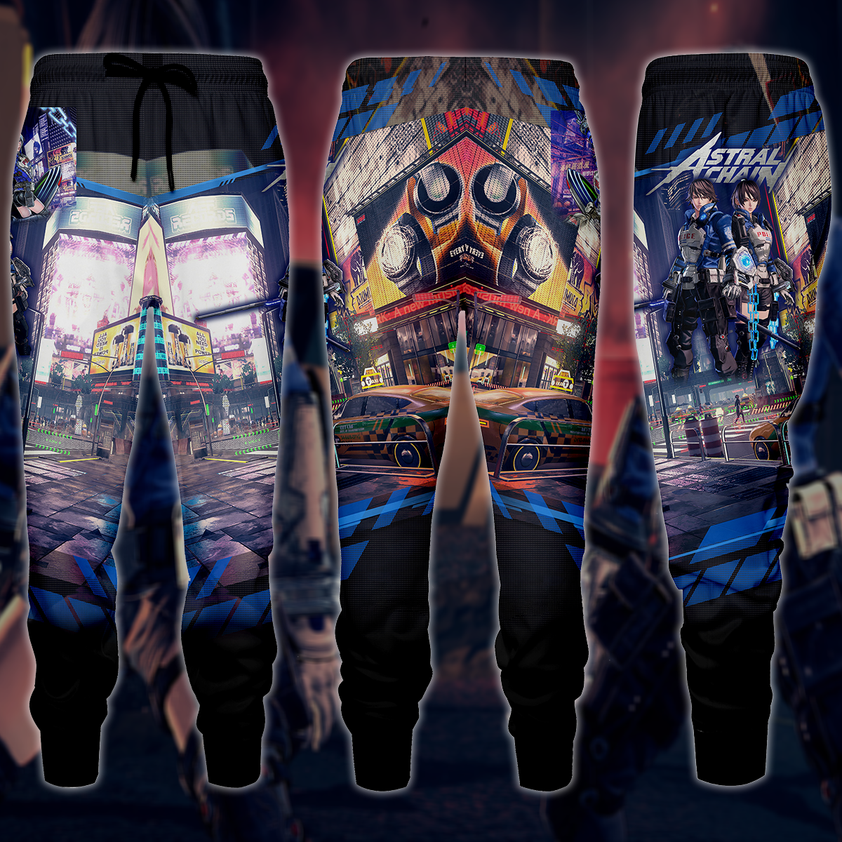 Astral Chain Video Game 3D All Over Printed T-shirt Tank Top Zip Hoodie Pullover Hoodie Hawaiian Shirt Beach Shorts Jogger Joggers S