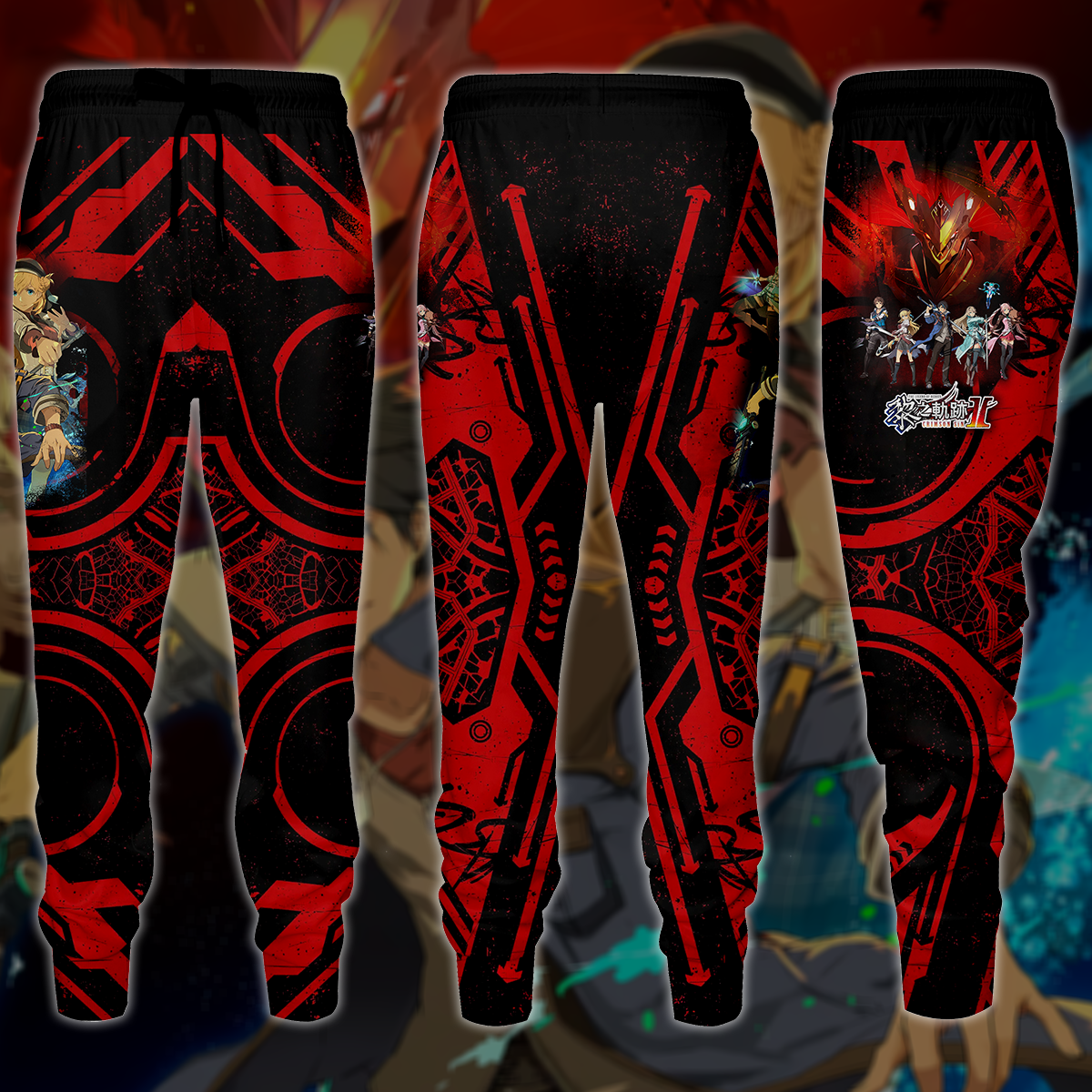 The Legend of Heroes: Kuro no Kiseki II – Crimson Sin Video Game 3D All Over Printed T-shirt Tank Top Zip Hoodie Pullover Hoodie Hawaiian Shirt Beach Shorts Jogger Joggers S