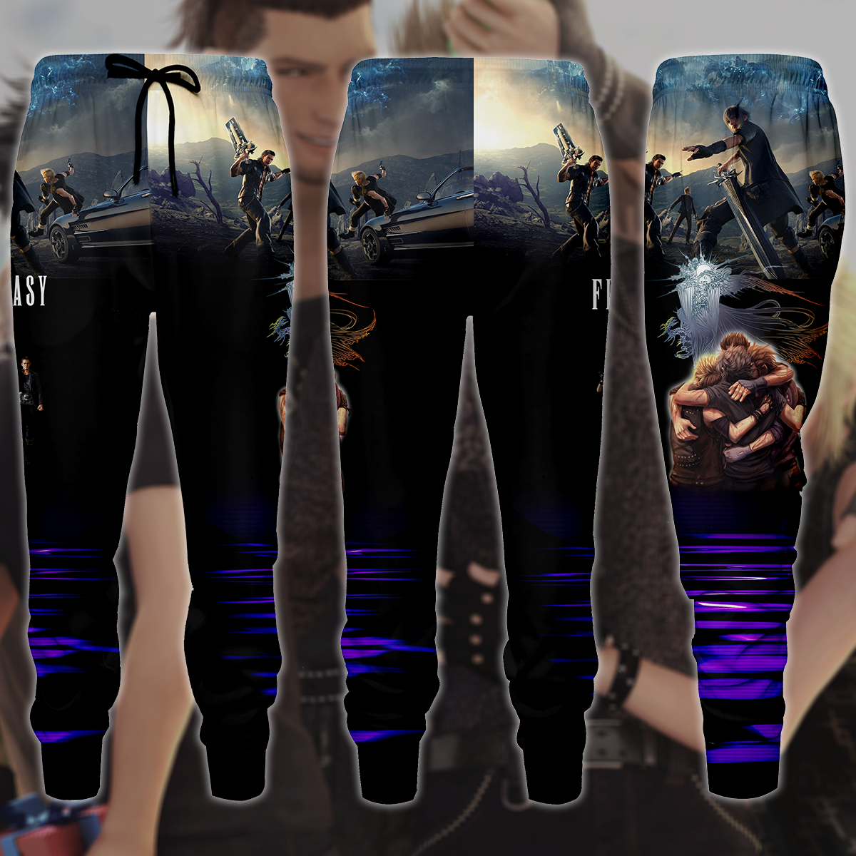 Final Fantasy XV Video Game 3D All Over Print T-shirt Tank Top Zip Hoodie Pullover Hoodie Hawaiian Shirt Beach Shorts Jogger Joggers S