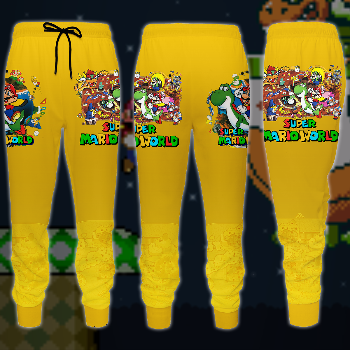 Super Mario World Video Game 3D All Over Printed T-shirt Tank Top Zip Hoodie Pullover Hoodie Hawaiian Shirt Beach Shorts Joggers Joggers S