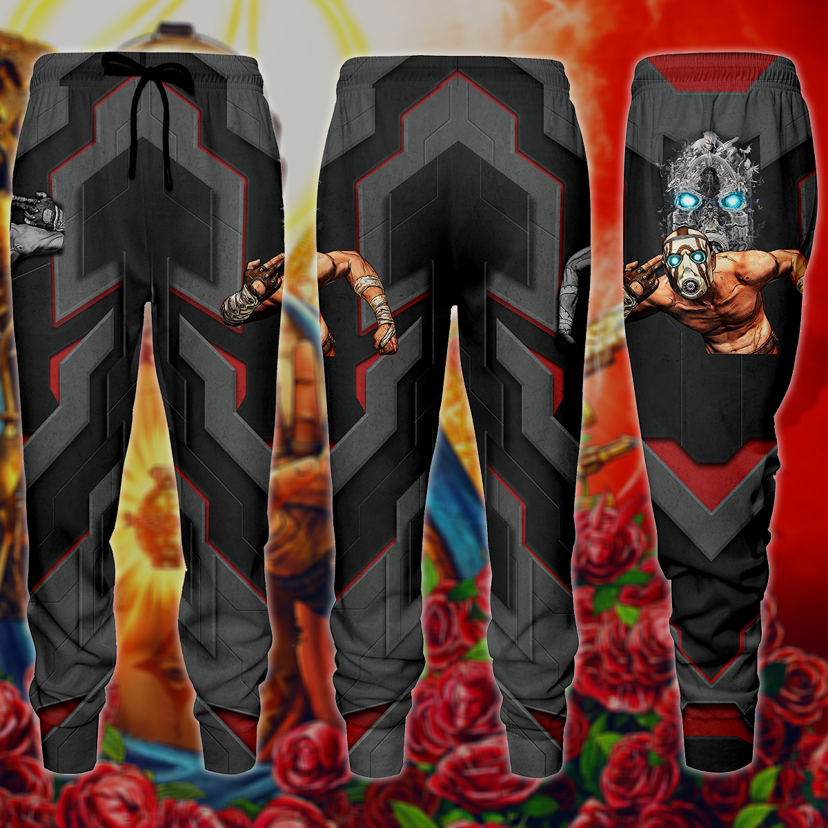 Borderlands Video Game 3D All Over Print T-shirt Tank Top Zip Hoodie Pullover Hoodie Hawaiian Shirt Beach Shorts Jogger Joggers S