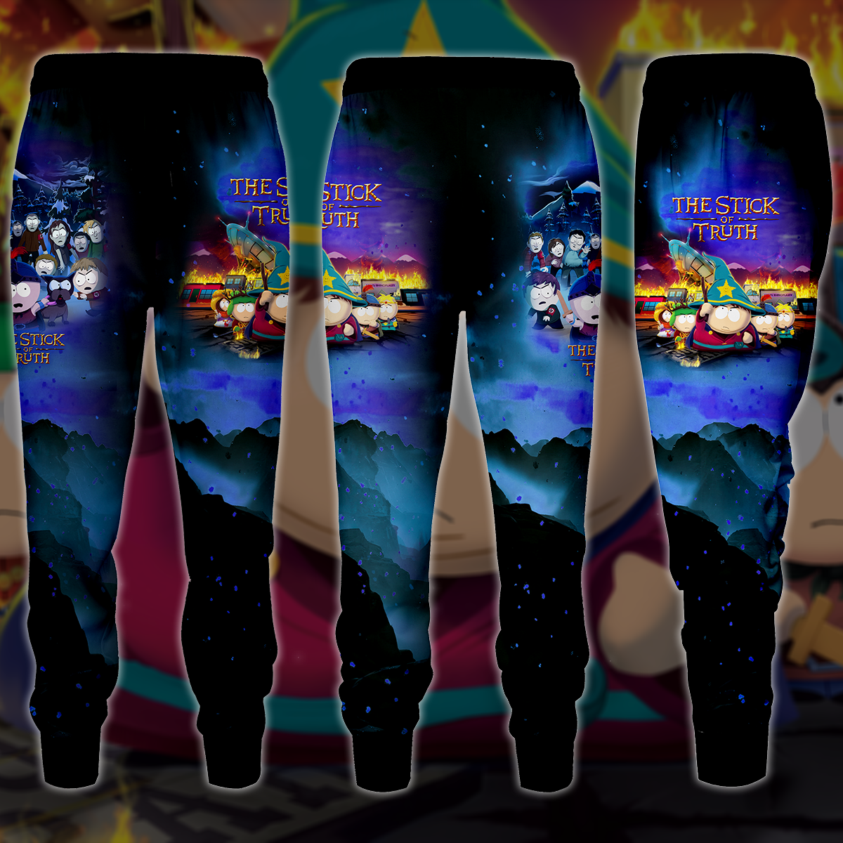 The Stick of Truth Video Game All-Over T-shirt Hoodie Tank Top Hawaiian Shirt Beach Shorts Joggers Joggers S
