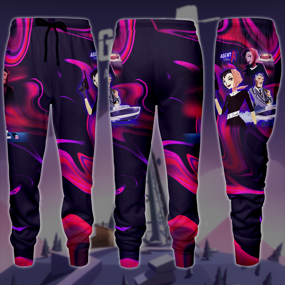 Agent A: Puzzle in disguise Video Game All-Over T-shirt Hoodie Tank Top Hawaiian Shirt Beach Shorts Joggers Joggers S