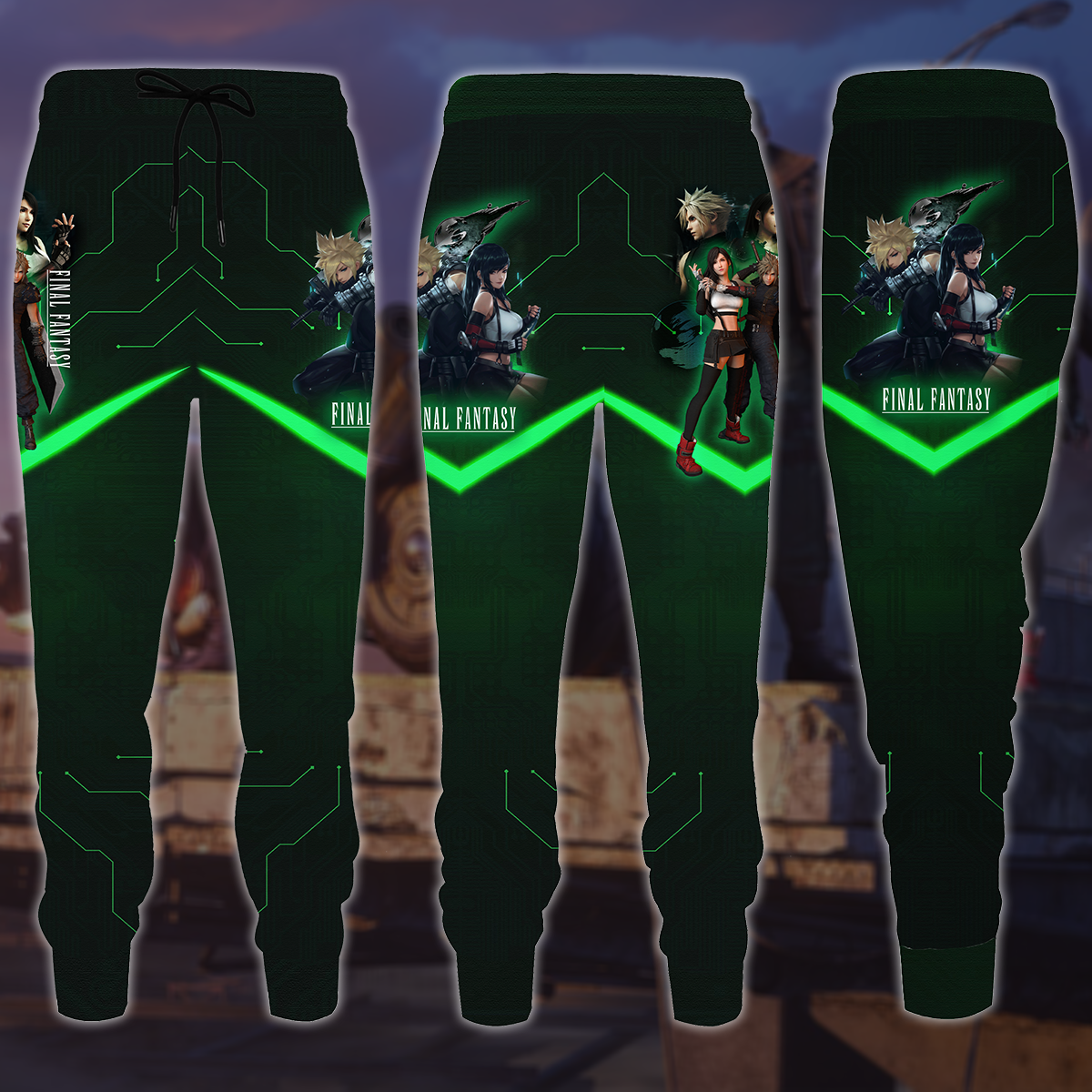 Final Fantasy VII Video Game 3D All Over Printed T-shirt Tank Top Zip Hoodie Pullover Hoodie Hawaiian Shirt Beach Shorts Joggers Joggers S