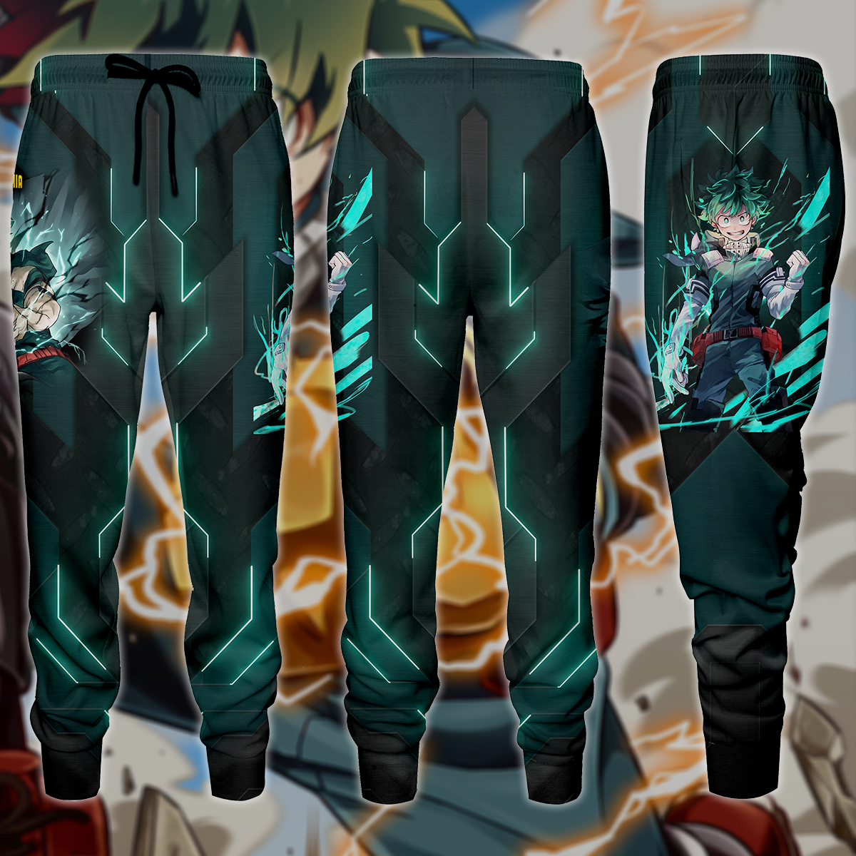 My Hero Academia Deku Midoriya Izuku 3D All Over Print T-shirt Tank Top Zip Hoodie Pullover Hoodie Hawaiian Shirt Beach Shorts Jogger Joggers S