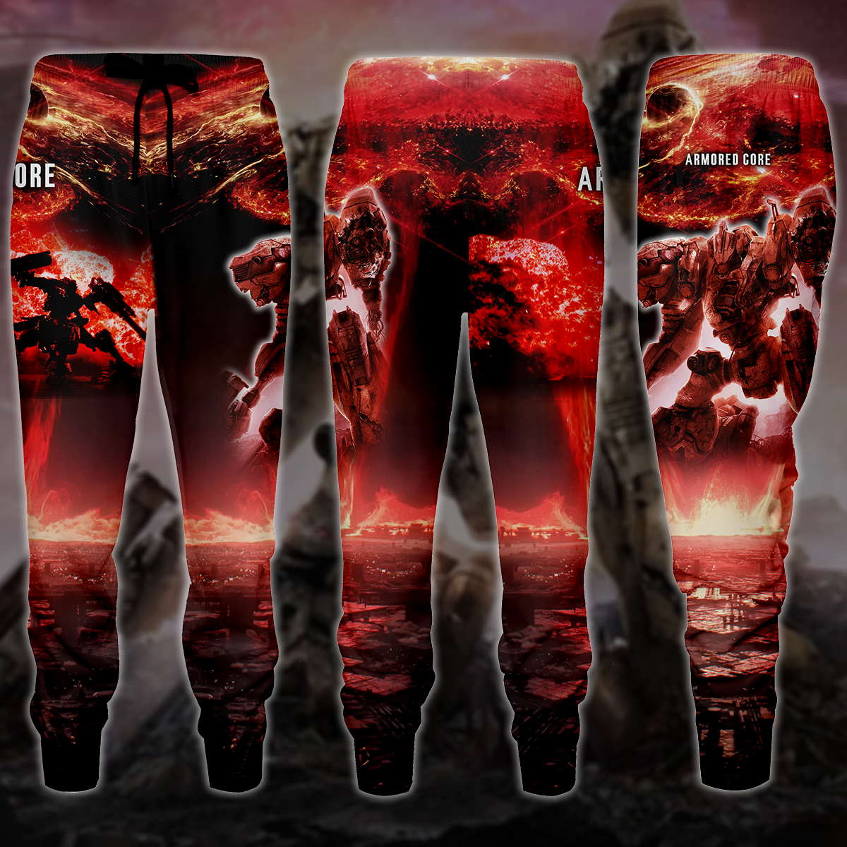 Armored Core Video Game All-Over T-shirt Hoodie Tank Top Hawaiian Shirt Beach Shorts Joggers Joggers S
