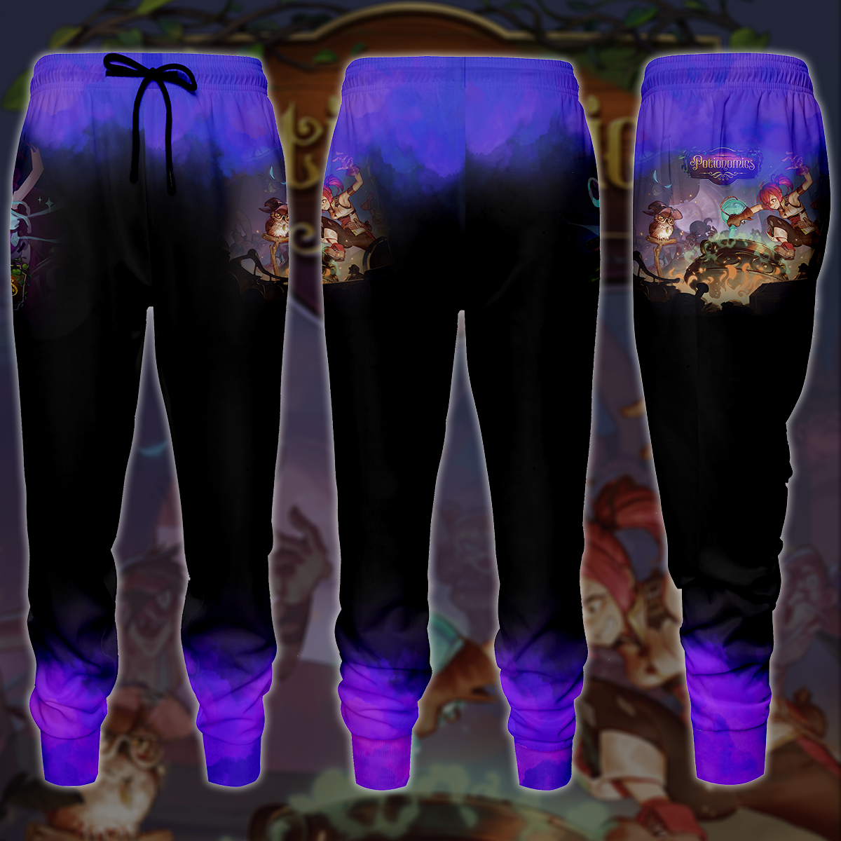 Potionomics Video Game All-Over T-shirt Hoodie Tank Top Hawaiian Shirt Beach Shorts Joggers Joggers S