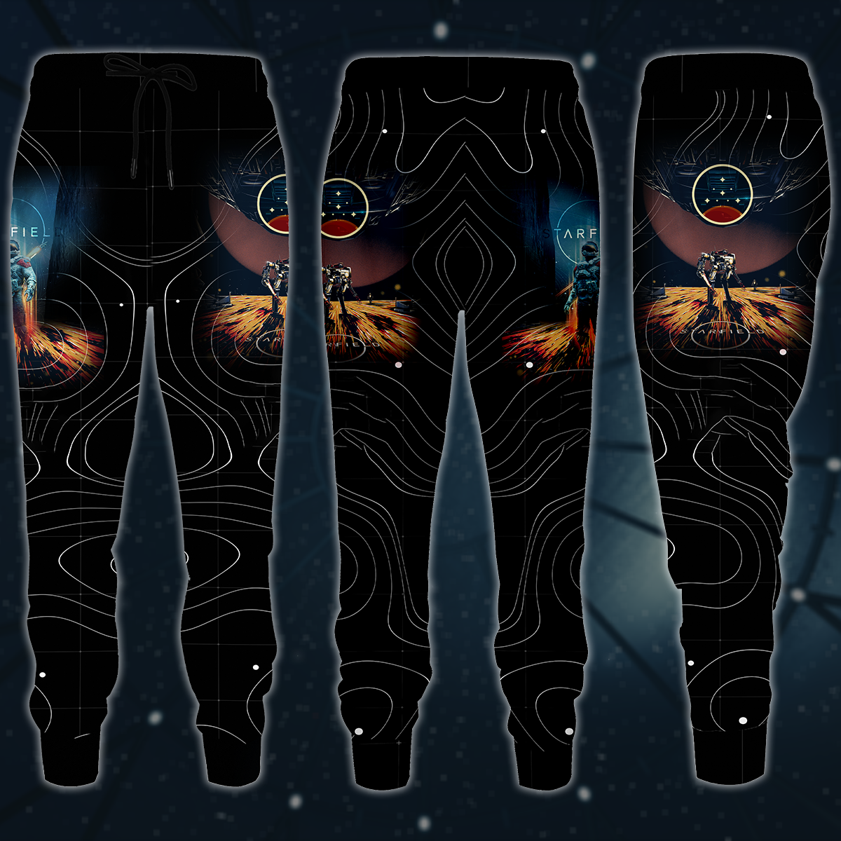 Starfield Video Game 3D All Over Printed T-shirt Tank Top Zip Hoodie Pullover Hoodie Hawaiian Shirt Beach Shorts Joggers Joggers S