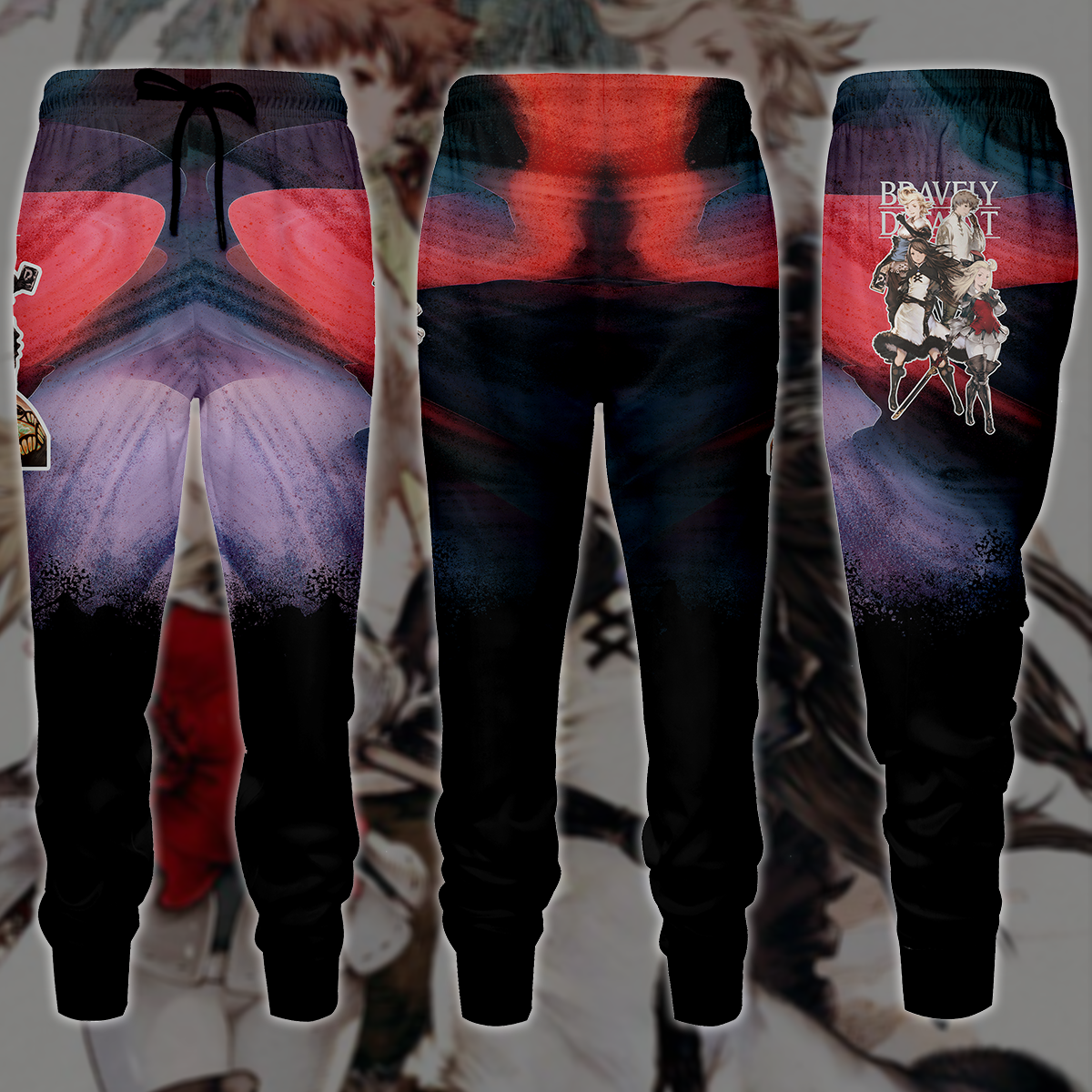 Bravely Default Video Game 3D All Over Printed T-shirt Tank Top Zip Hoodie Pullover Hoodie Hawaiian Shirt Beach Shorts Jogger Joggers S