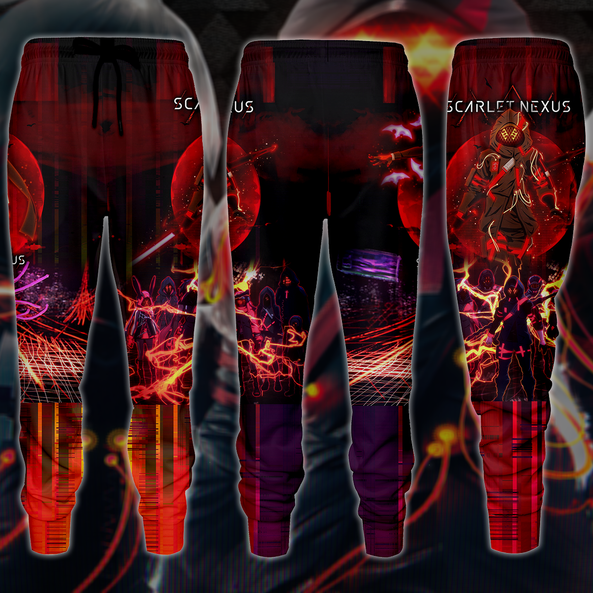 Scarlet Nexus Video Game 3D All Over Printed T-shirt Tank Top Zip Hoodie Pullover Hoodie Hawaiian Shirt Beach Shorts Jogger Joggers S