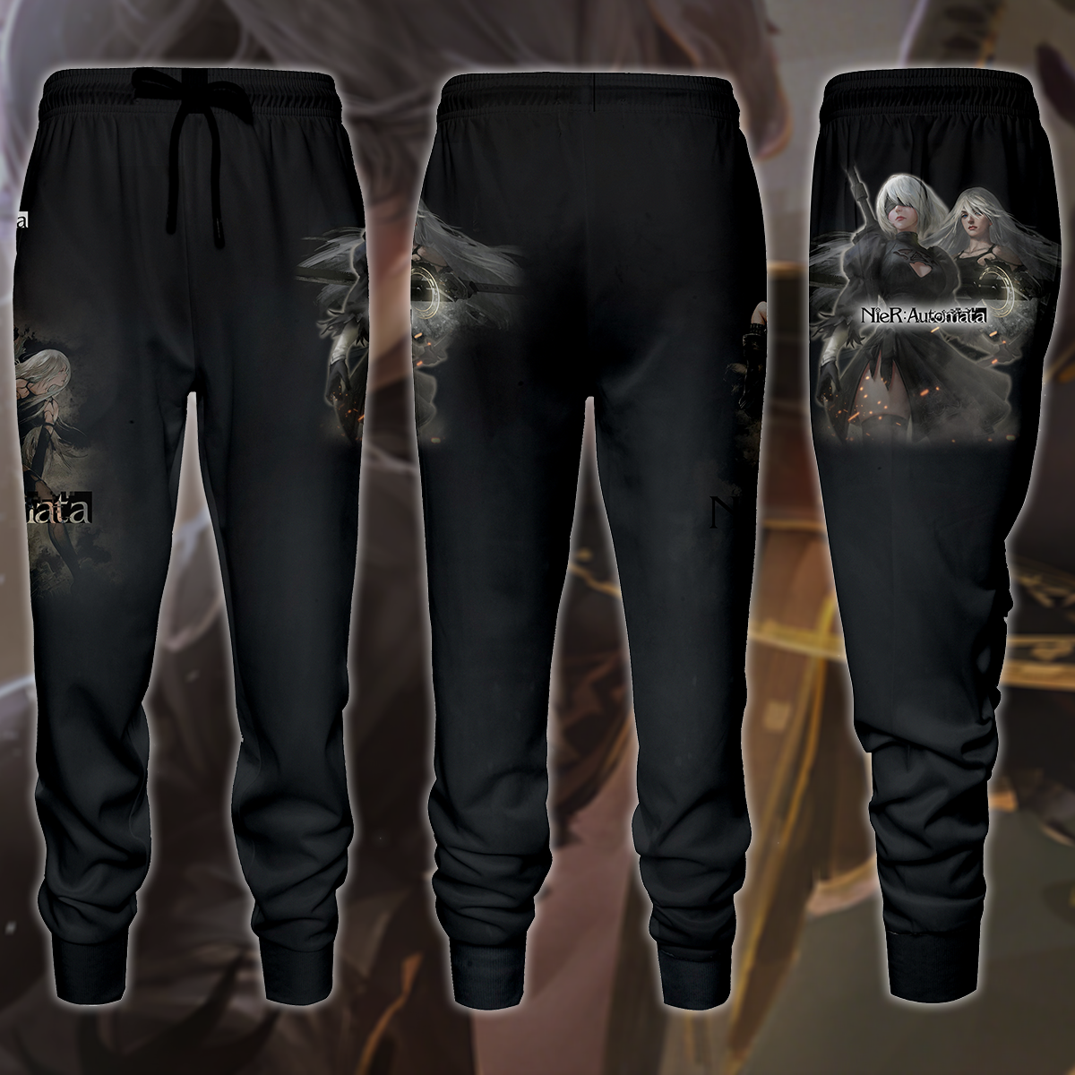NieR: Automata Video Game 3D All Over Print T-shirt Tank Top Zip Hoodie Pullover Hoodie Hawaiian Shirt Beach Shorts Jogger Joggers S