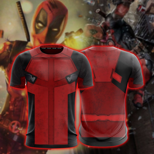 Deadpool Cosplay Unisex 3D T-shirt T-shirt S