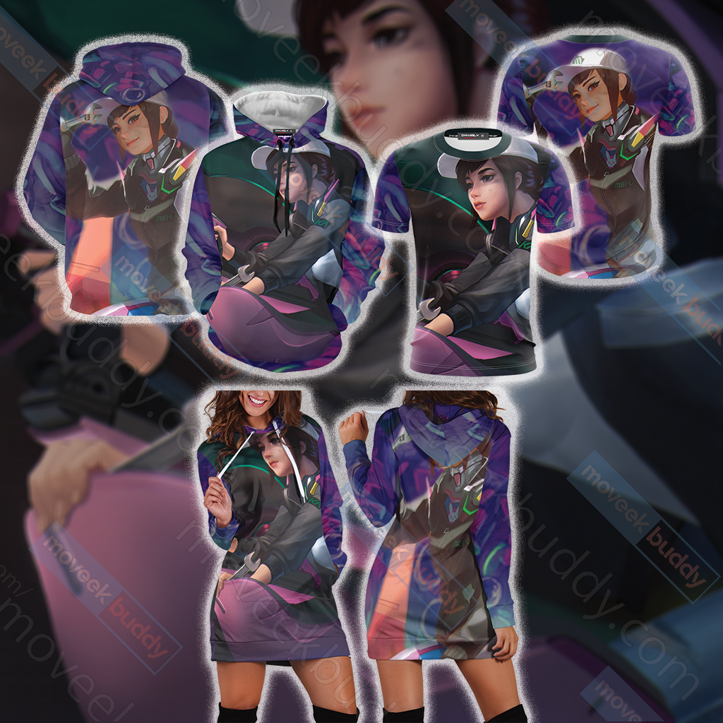 Overwatch - D.Va Unisex 3D Hoodie Dress