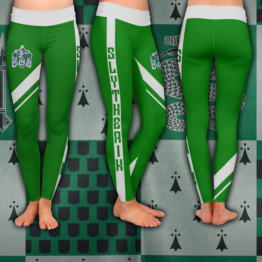 Slytherin House (Harry Potter) 3D Leggings S