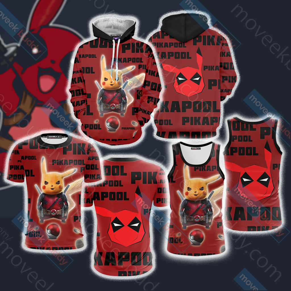 PikaPool Deadpool And Pikachu New Unisex 3D T-shirt