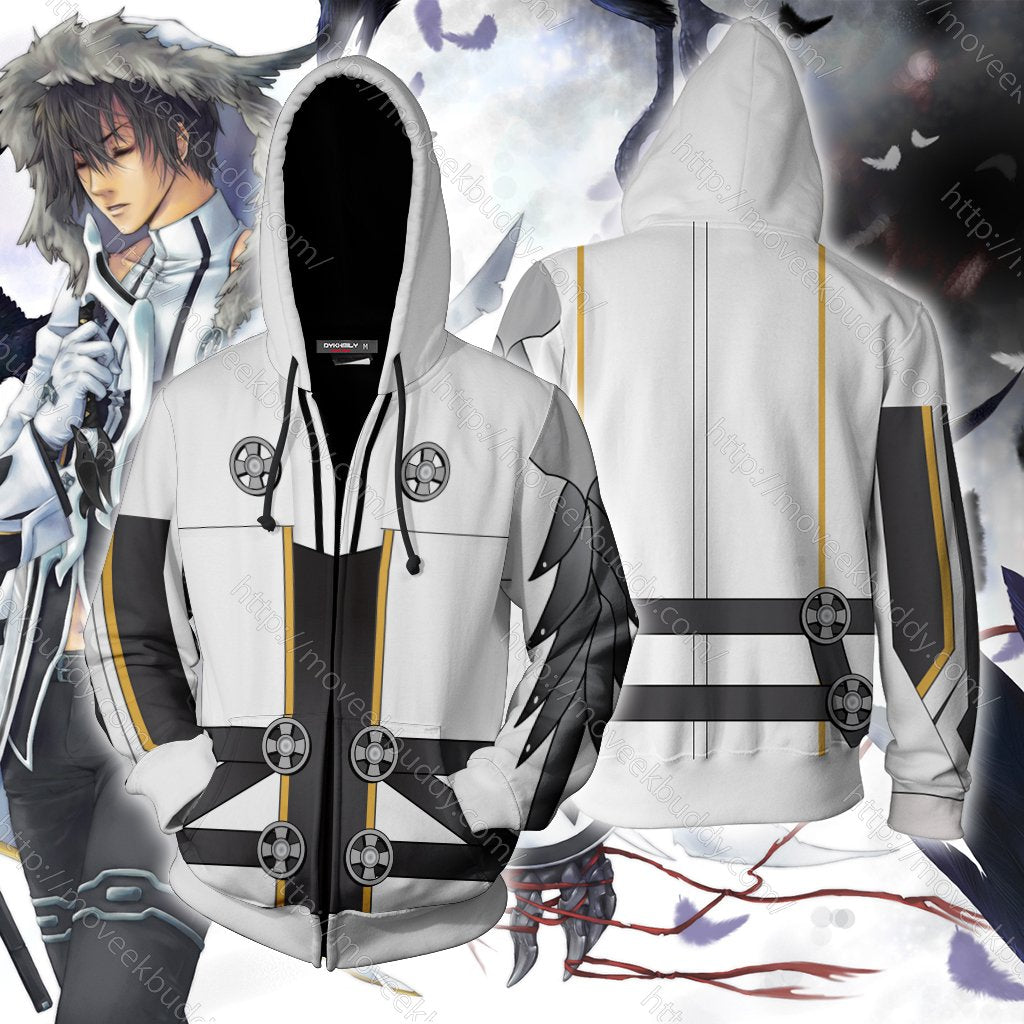 Elsword Raven BM (Blade Master) Cosplay Zip Up Hoodie Jacket XS