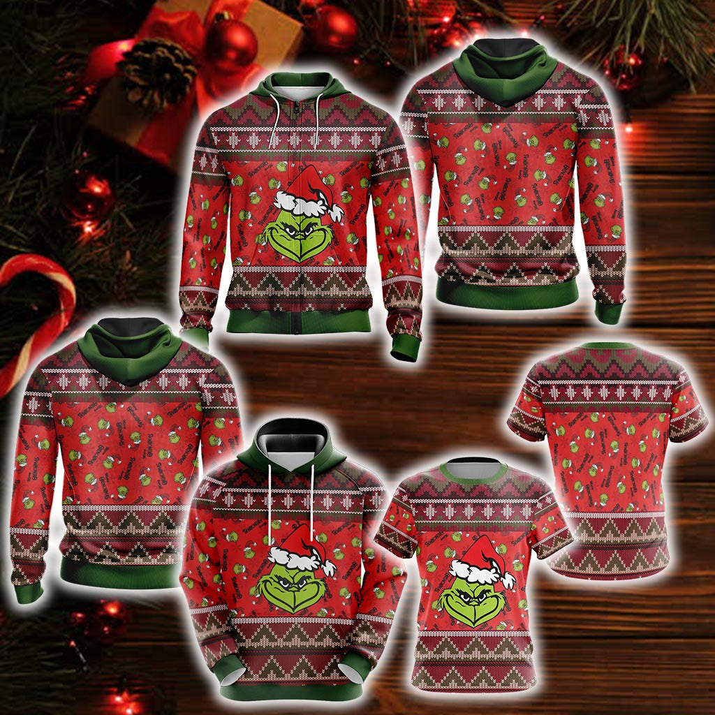 The Grinch Christmas Unisex 3D T-shirt