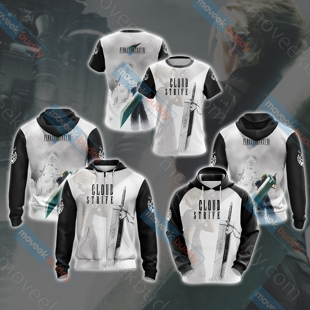 Final Fantasy VII - Cloud Strife Unisex 3D T-shirt