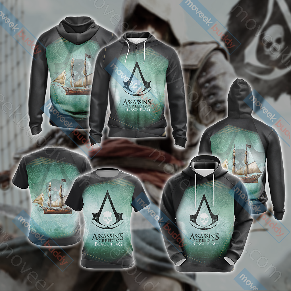 Assassin's Creed IV Black Flag New Unisex 3D T-shirt
