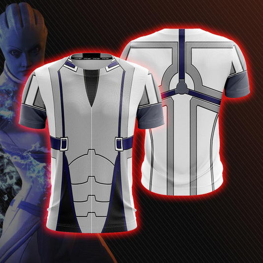 Mass Effect Liara T'Soni Cosplay Unisex 3D T-shirt S