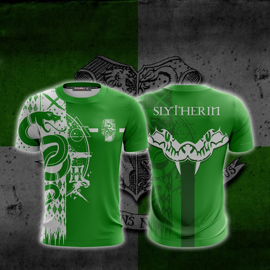 Quidditch Slytherin Harry Potter Unisex 3D T-shirt T-shirt S