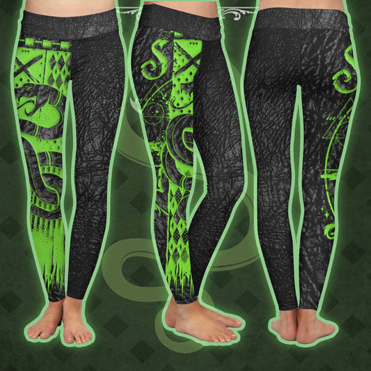 The Slytherin Snake Harry Potter Leggings S