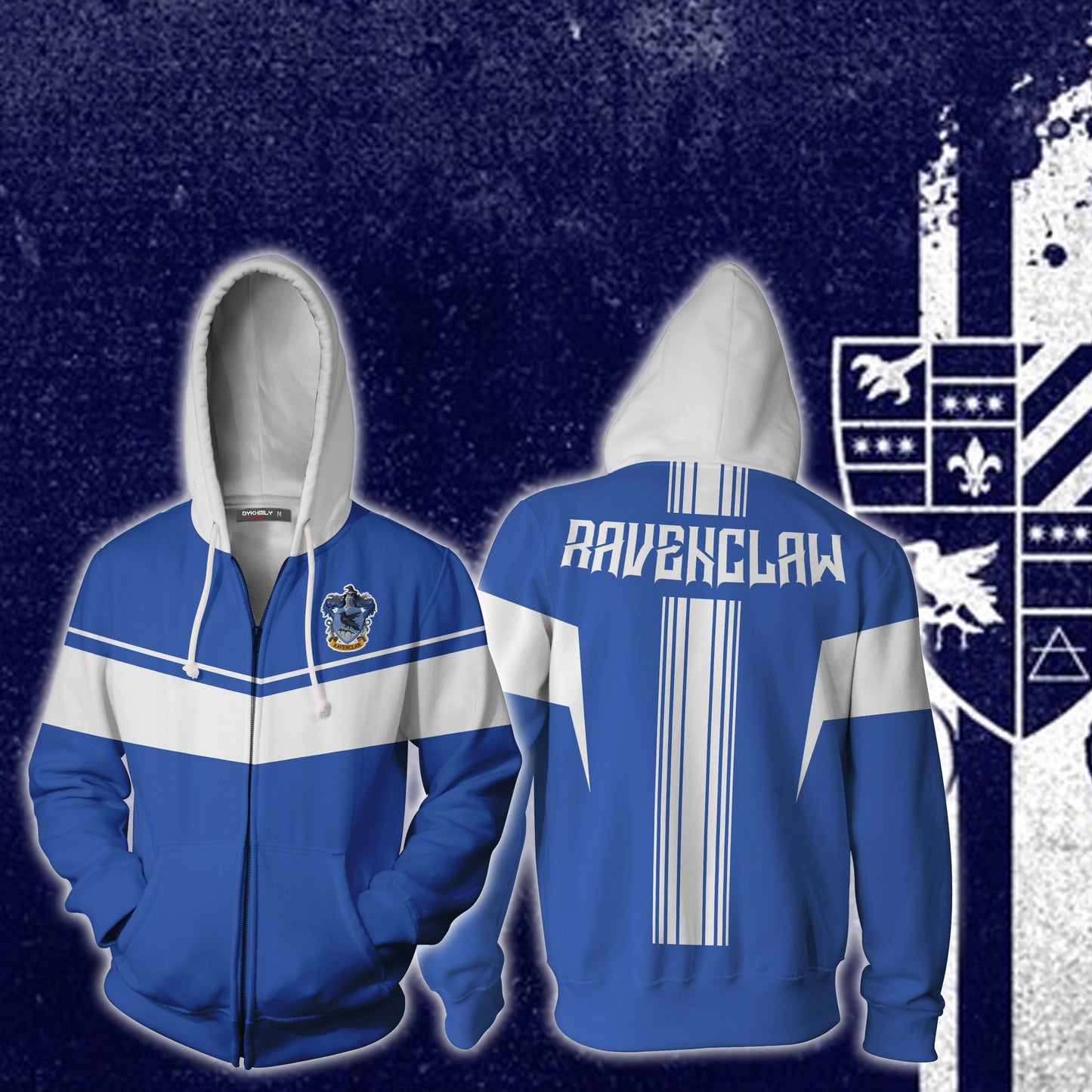 Ravenclaw Harry Potter Zip Up Hoodie S