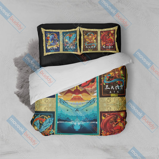 Godzilla : King of The Monsters Bed Set Twin (3PCS)