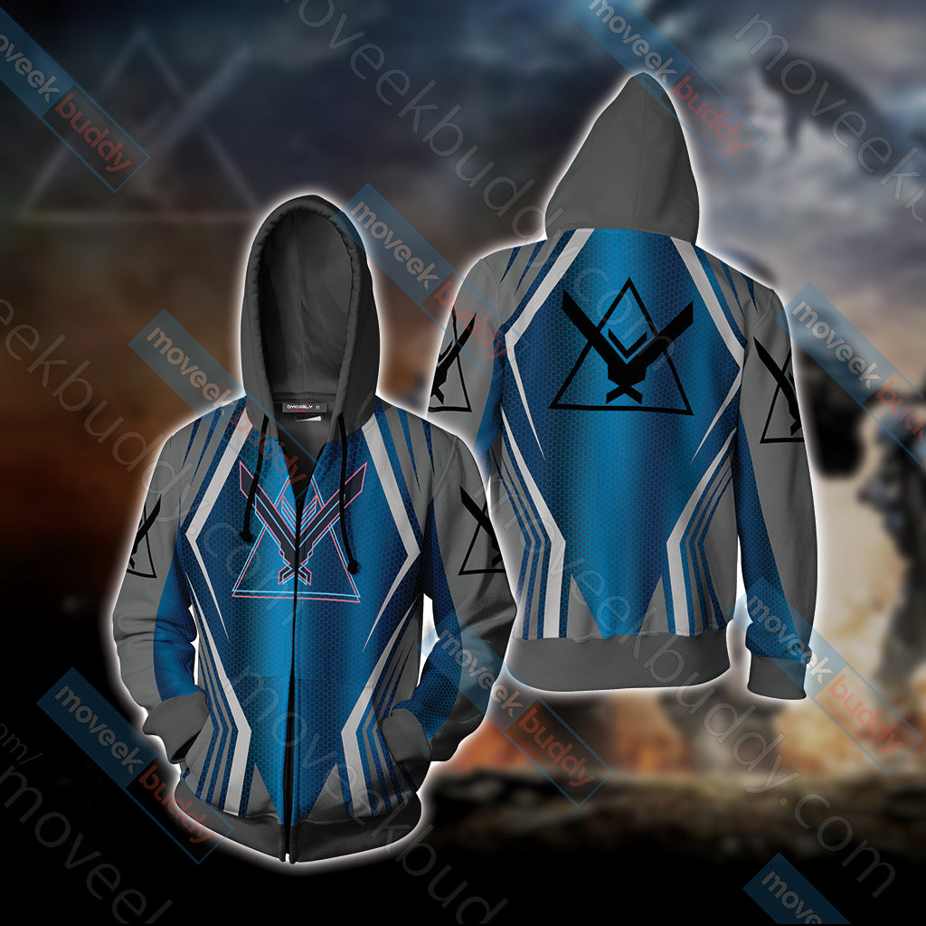 Halo - Noble Unisex 3D T-shirt Zip Hoodie XS