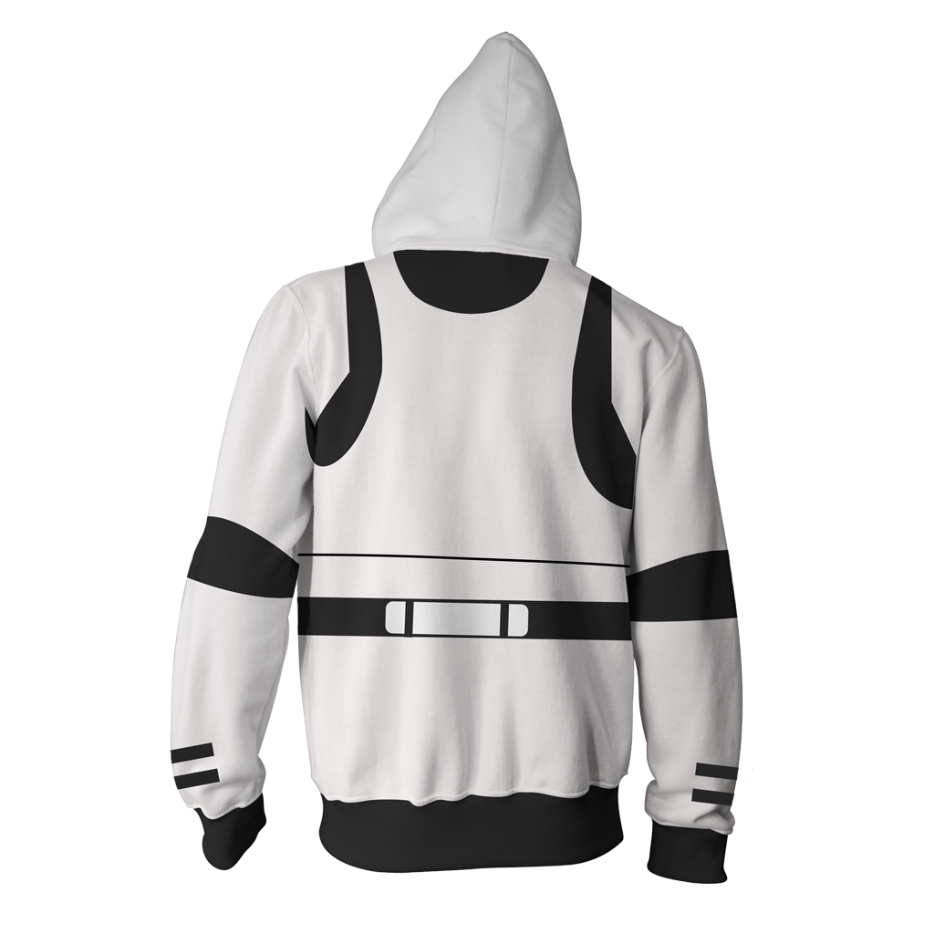 Star Wars Stormtrooper Cosplay Zip Up Hoodie Jacket