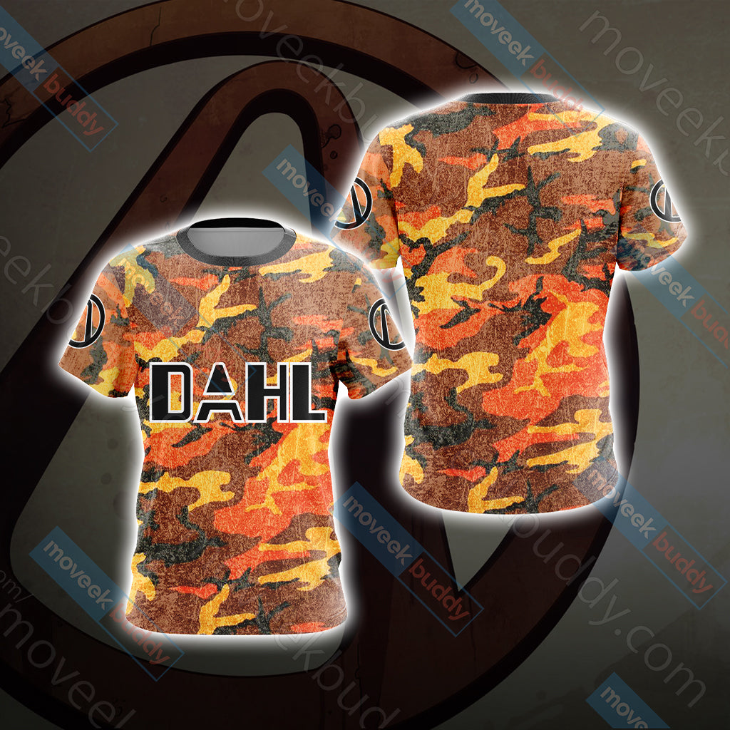 Borderlands - DAHL Camo Style Version 3 Unisex 3D T-shirt
