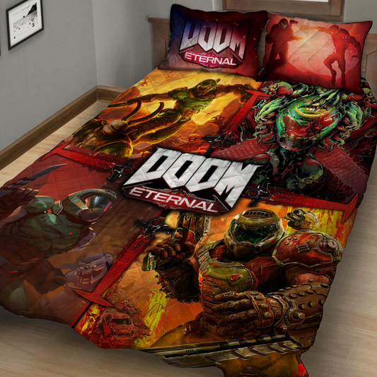 Doom Video Game Quilt Blanket Quilt Set Quilt Set Twin (150x180CM)