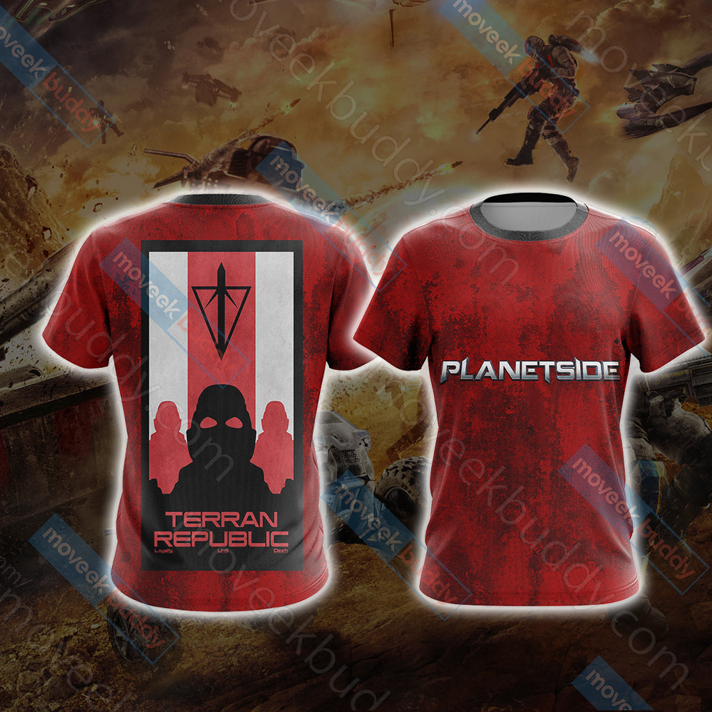 Planetside - Terran Republic Unisex 3D T-shirt