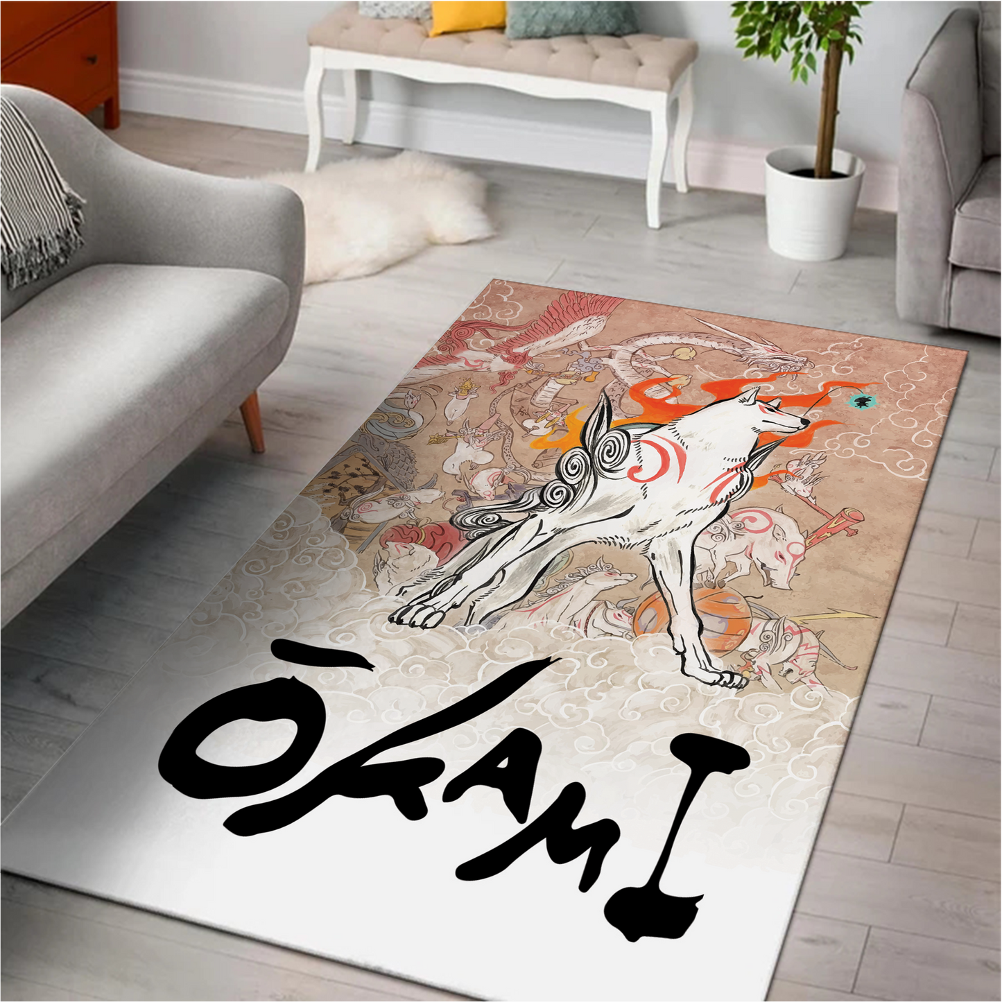 Okami New Version Square Rug Standard (150x90ccm)