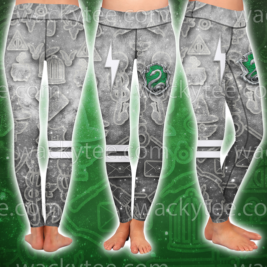 Slytherin Logo Harry Potter New Collection 3D Leggings S