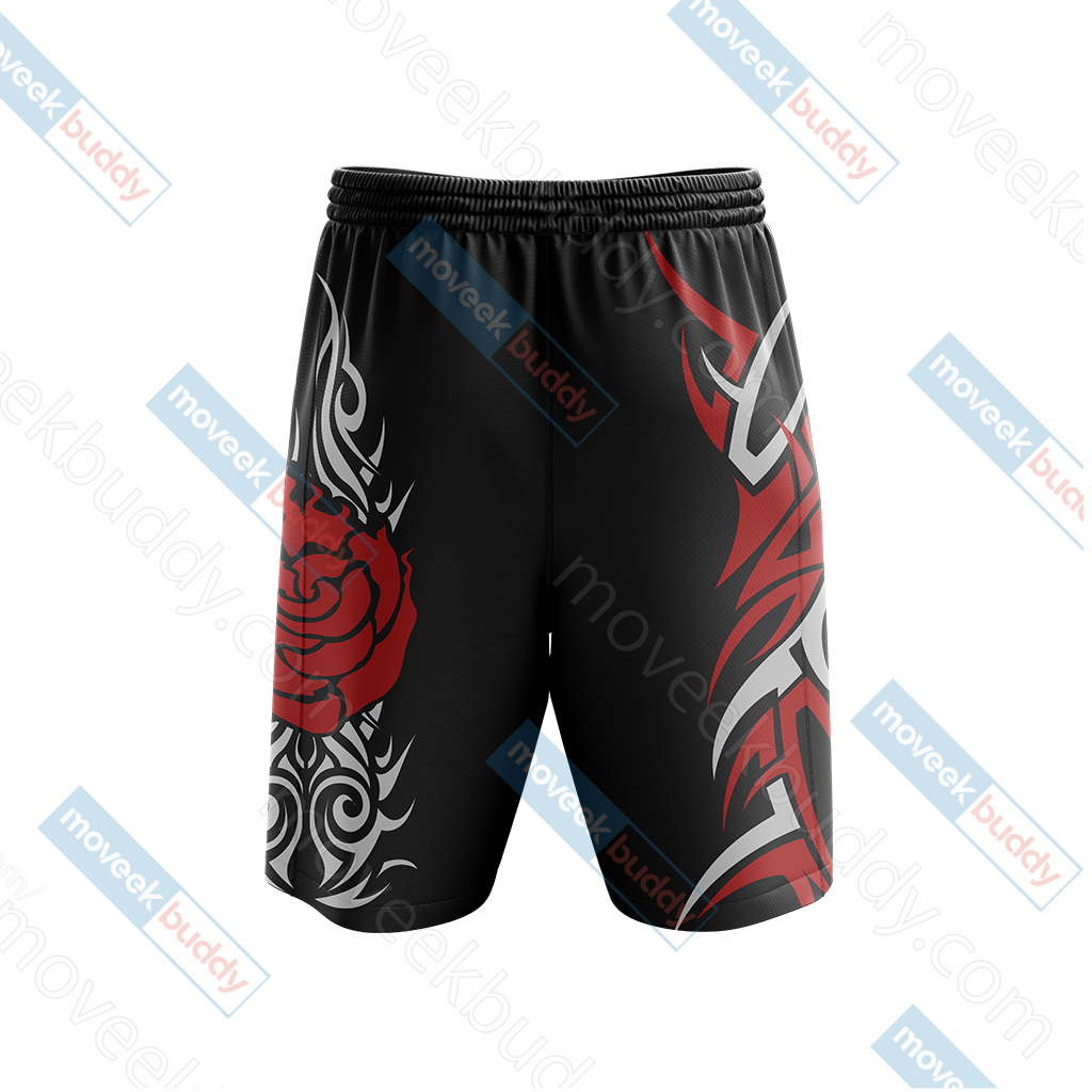 RWBY Ruby Rose Symbol Beach Shorts