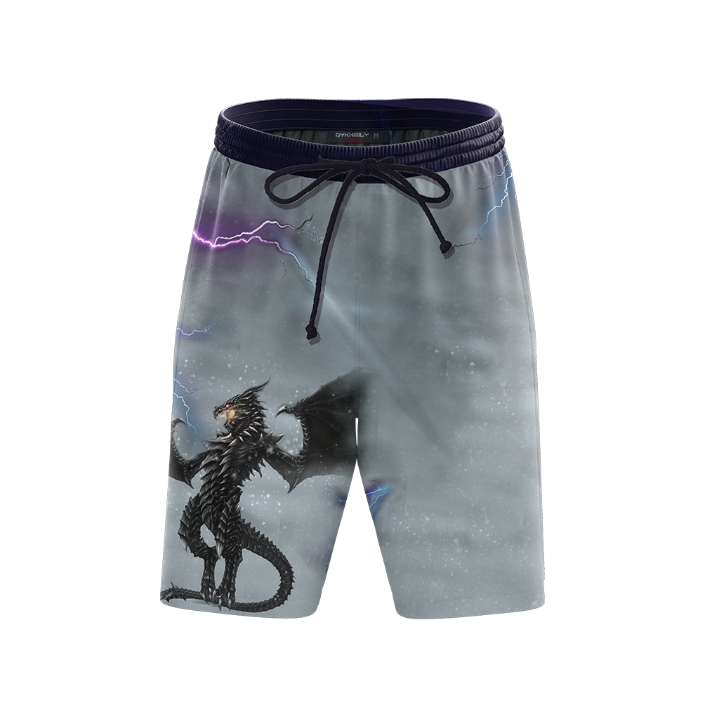 The Elder Scrolls V: Skyrim - Dragon Alduin Beach Shorts