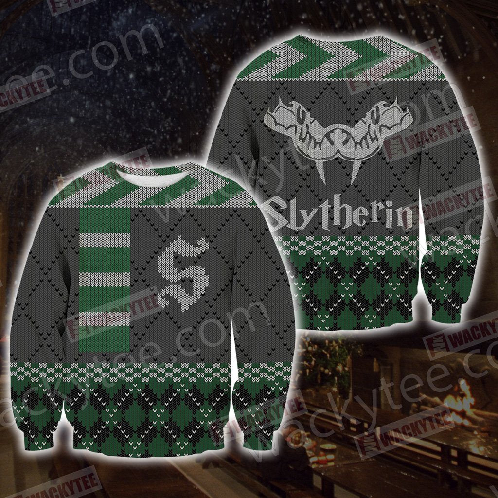 Harry Potter - Slytherin House New Version Unisex 3D Sweater S